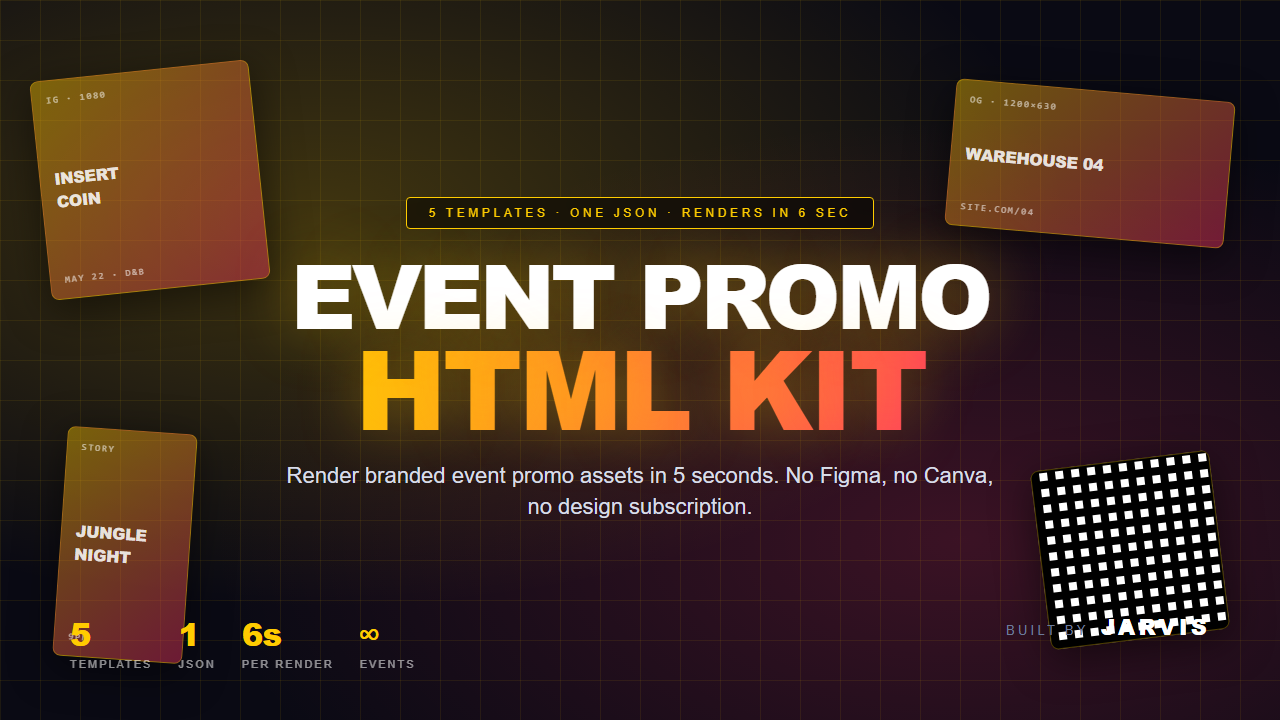 Event Promo HTML Kit cover