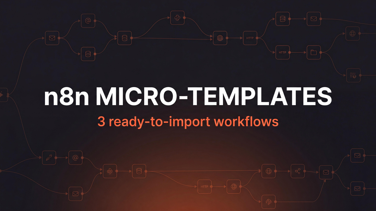 n8n Micro-Templates Pack cover