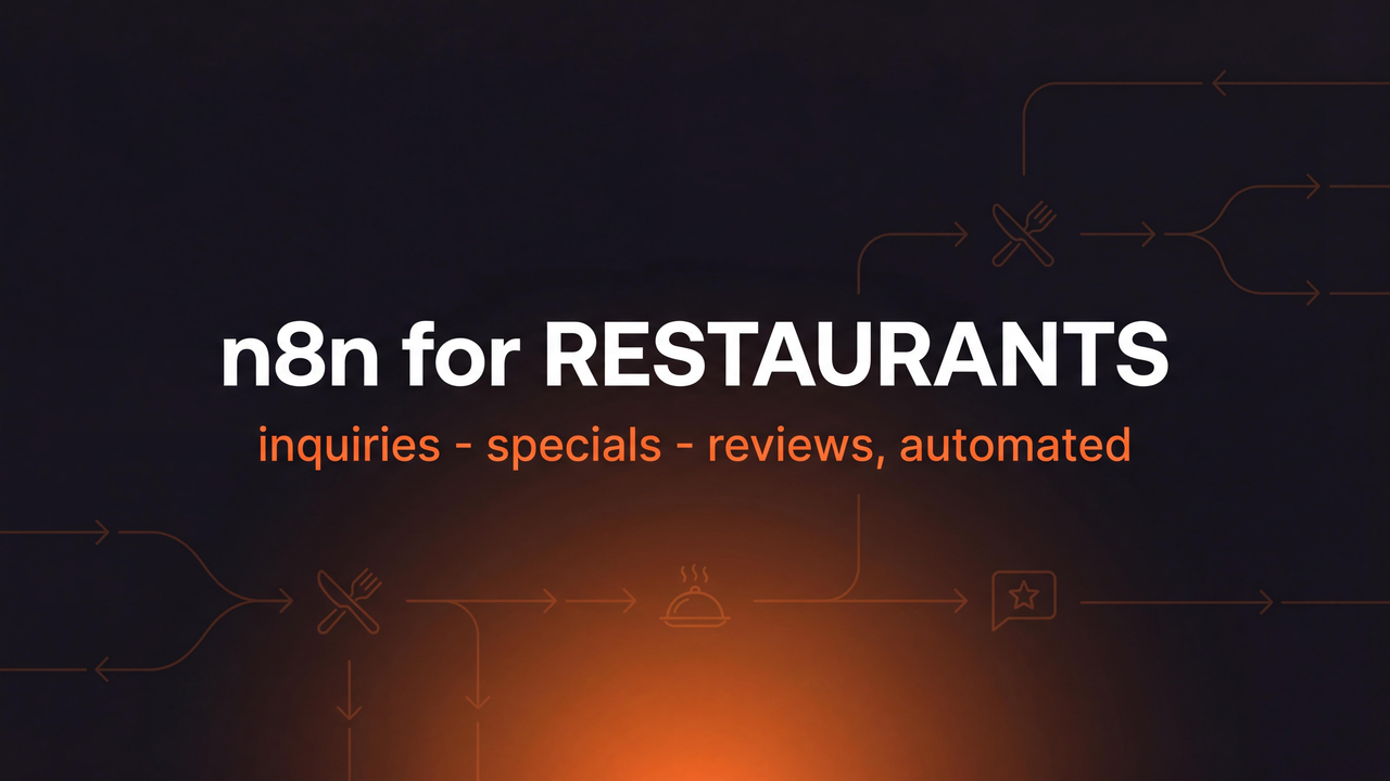 n8n for Restaurants cover