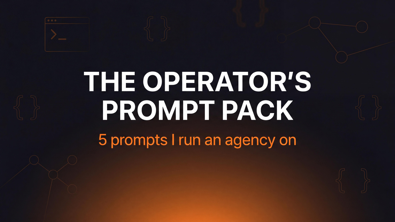 The Operator's Prompt Pack cover